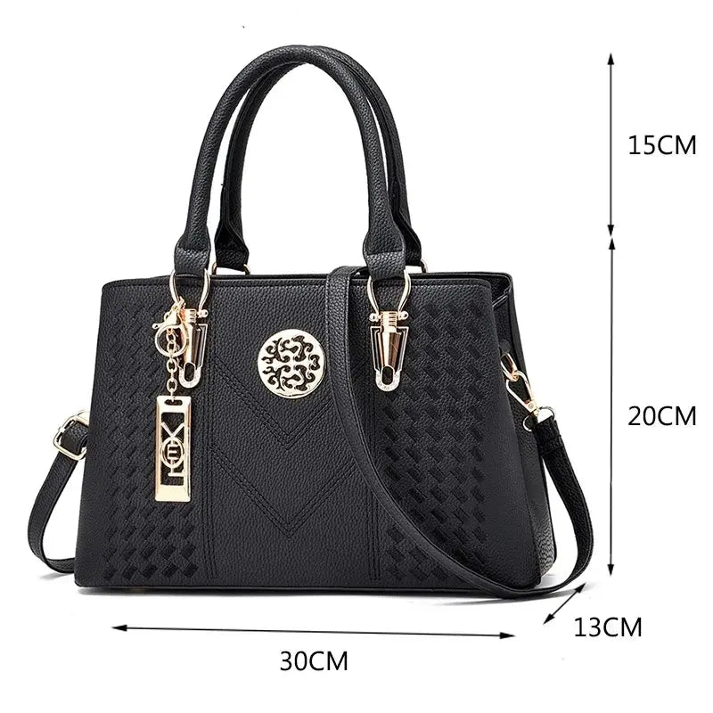 Women Leather Bags High Quality Embroidery Messenger Bags Luxury Women Handbags Bags for Women Sac A Main Ladies Female Bag