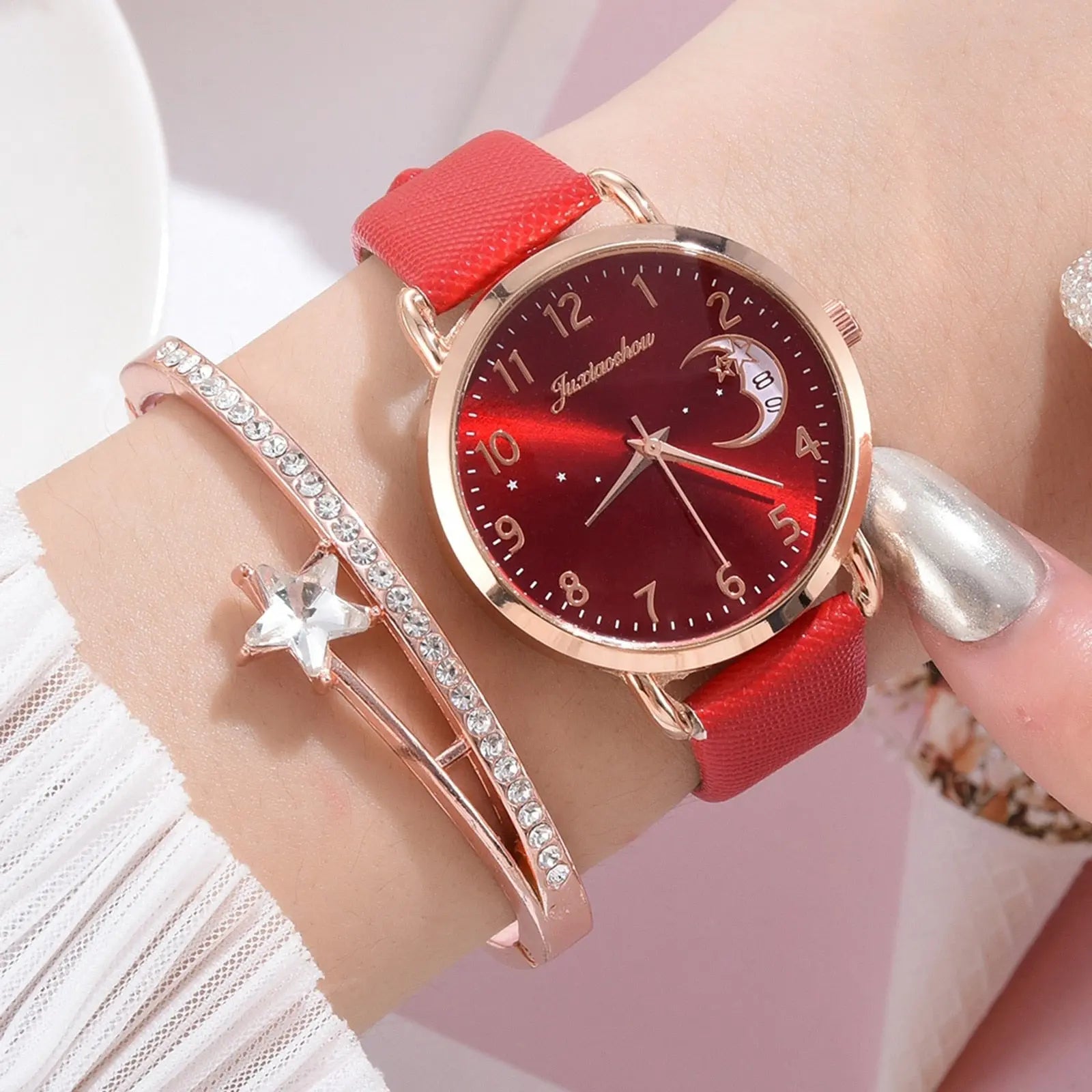 Women Watches Luxury Leather Band Watch Dress Clock Lady Wrist Watch eprolo