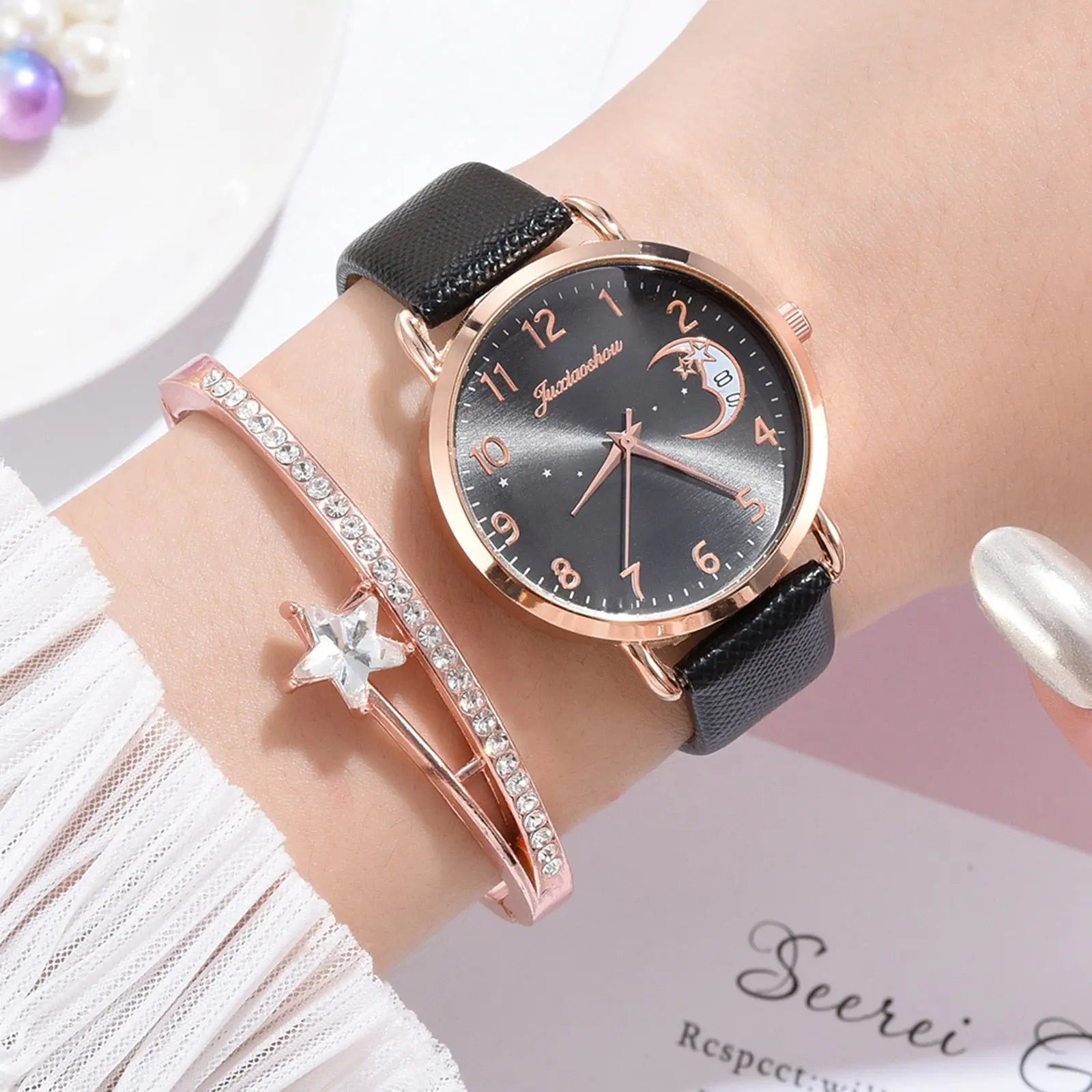 Women Watches Luxury Leather Band Watch Dress Clock Lady Wrist Watch eprolo