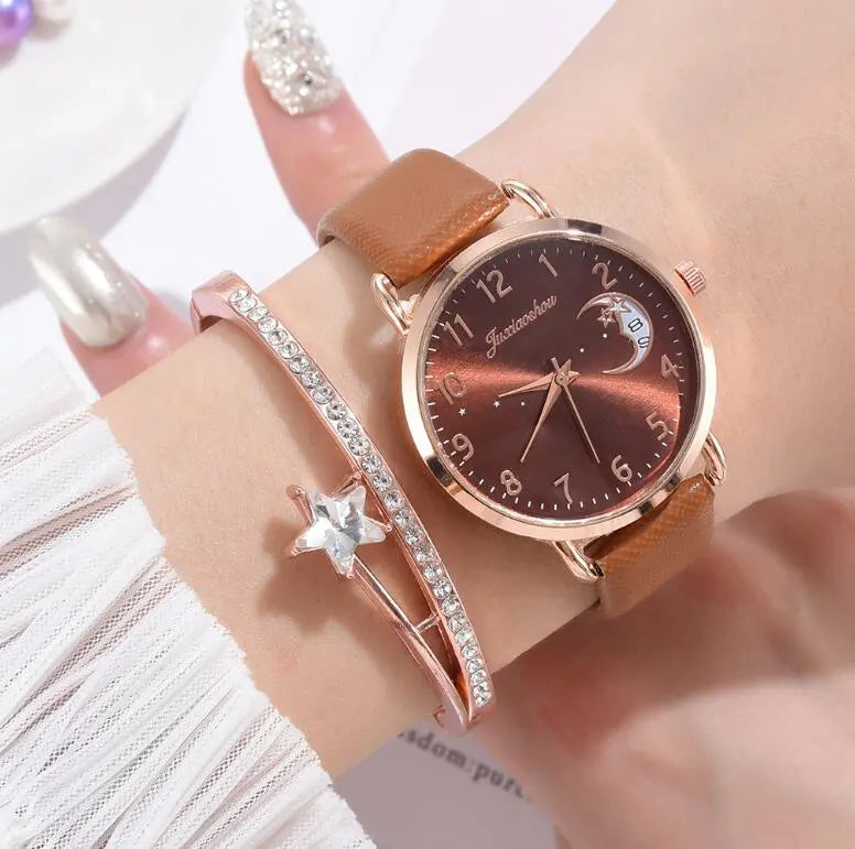 Women Watches Luxury Leather Band Watch Dress Clock Lady Wrist Watch eprolo