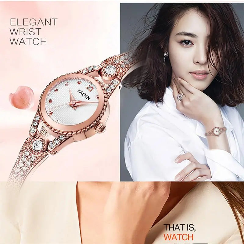 YAQIN women watch with diamond ladies jewelry bracelet watch eprolo